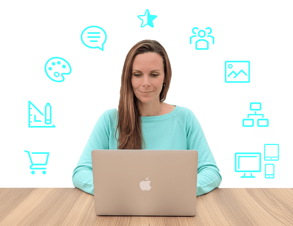 Mentor z projektu Smysluplný web pracuje na návrhu webových stránek